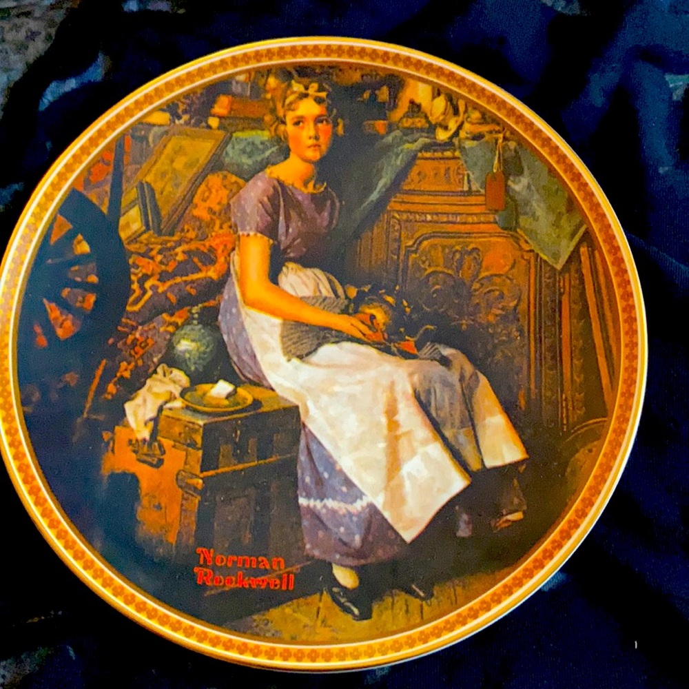 Rare Norman Rockwell collectors plate